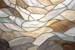 Stained Glass Pattern in Neutral Tones Background Wallpaper Product Image 1