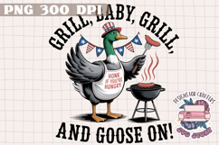 Retro Goose 4th of July PNG Sublimation - Independence Day Product Image 1