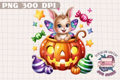 Cute Halloween Animal Autumn Sublimation design Fall KIds Product Image 1