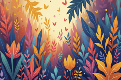 Colorful Floral Pattern Background Product Image 1