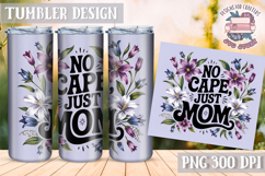 Mother&#039;s Day Tumbler WRAP Vintage Quote Flowers Sublimation Product Image 1