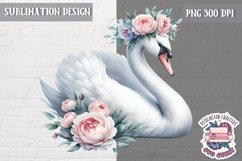 Cute Easter Baby Animal Sublimation Design PNG Spring Flower Product Image 1