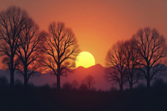 Sunset Landscape Background Product Image 1