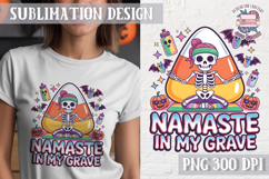 Halloween Skeleton Clipart PNG Sublimation Colored Sarcastic Product Image 1