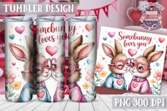 Sublimation Tumbler WRAP Love Design Quote Watercolor Animal Product Image 1