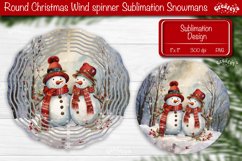 Christmas wind spinner Sublimation Round Christmas Decor Product Image 1