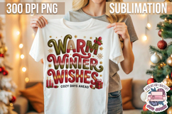 Christmas Quote Sublimation design Winter Tshirt Family PNG Product Image 1