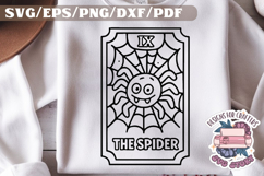 Halloween Tarot Card black and white SVG Design Quotes PNG Product Image 1