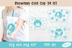 Snowman 24 OZ Cold Cup Wrap