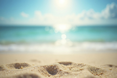 Sunny Tropical Beach Background Wallpaper Product Image 1