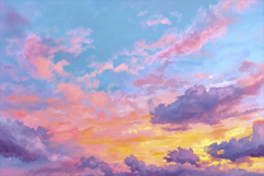 Red Clouds Background Wallpaper Product Image 1