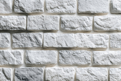 White Bricks Wall Background Wallpaper Product Image 1