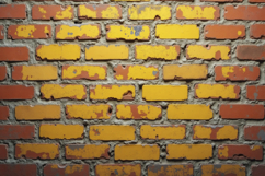 Yellow and Red Bricks Background Wallpaper Product Image 1
