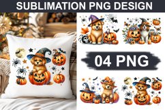 Halloween Dog - Pillow Sublimation PNG Design Product Image 1
