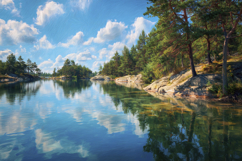 Lake Background Wallpaper Product Image 1