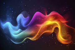 Abstract Colorful Waves Background Wallpaper Product Image 1