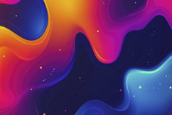 Vibrant Abstract Waves Background Wallpaper Product Image 1