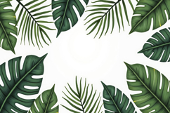 Tropical Leaves Background Wallpaper Product Image 1