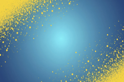 Golden Glitter Particles on a Blue Gradient Background Product Image 1