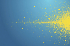 Scattered Yellow Particles with a Blue Gradient Background Product Image 1