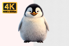 Baby Emperor Penguin Transparent PNG Product Image 1
