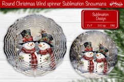 Christmas wind spinner Sublimation Round Christmas Decor Product Image 1