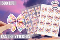 Easter Bow sticker Cute Coquette Love PNG Funny Bows Product Image 1