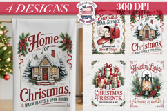 Christmas Vintage Quote Clipart PNG Sublimation 4 Design Product Image 1