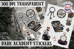 Gothic sticker sheet Magic Scrapbook PNG Spells Witch Product Image 1