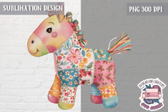 Cute Patchwork Animal Sublimation Design PNG kids t-shirt Product Image 1