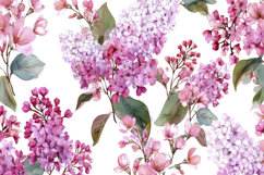Lilac Flowers Background Wallpaper Product Image 1