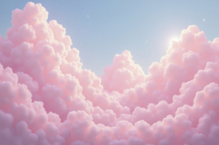 Blue Sky With Pink Clouds background Product Image 1