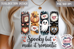 Halloween Watercolor Brushstrokes PNG Funny Ghost Design Product Image 1