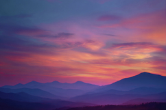 Purple Pink Sky Mountain Background Product Image 1