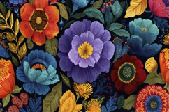 Colorful Floral Pattern Background Product Image 1