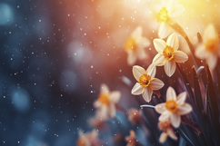 Bunch Flowered Daffodil Background Wallpaper Product Image 1