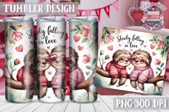 Sublimation Tumbler WRAP Love Design Quote Watercolor Animal Product Image 1