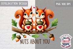Valentine Love Animals Cute Quote Sublimation Design PNG Product Image 1
