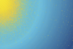 Yellow Spray Paint Splatter with Blue Background Wallpaper Product Image 1