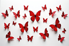 Red Butterfly Background Wallpaper Product Image 1