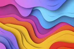 Colorful Waves Background Wallpaper Product Image 1