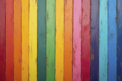 Colorful Wooden Boards Background Wallpaper Product Image 1
