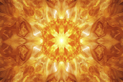 Orange Mandala Background Wallpaper Product Image 1