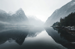 Mountains Lake Background Wallpaper Product Image 1