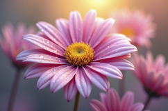 Pink Daisy Flower Background Wallpaper Product Image 1