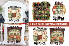 Christmas Sublimation PNG Set - 4 Holiday Designs Product Image 1