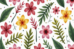 Tropical Floral Background Wallpaper Product Image 1