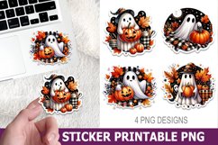 Halloween Ghost Sticker Printable | High Quality 300 Dpi Product Image 1