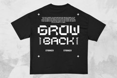 Grow Back Streetwear Typography T-shirt Design Product Image 1