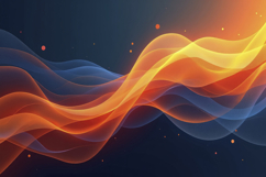 Orange Blue Waves Background Product Image 1